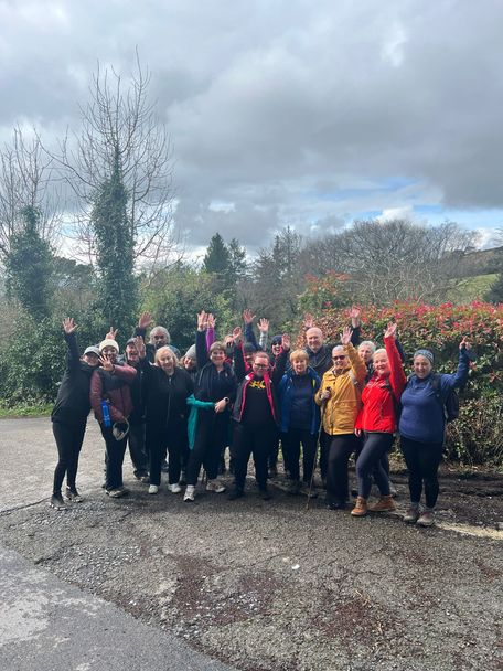 Group photo from the 2 week weight loss retreat 