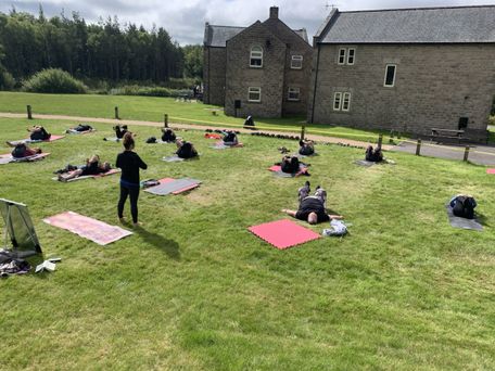 Outside exercise at the Retreat